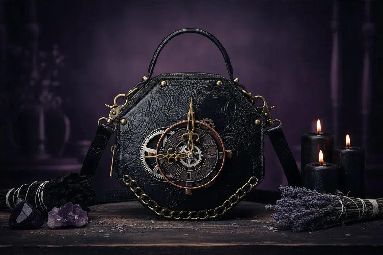 Hexagram Crossbody Bag - Sorceress Sanctuary Black / 18*10*18cm