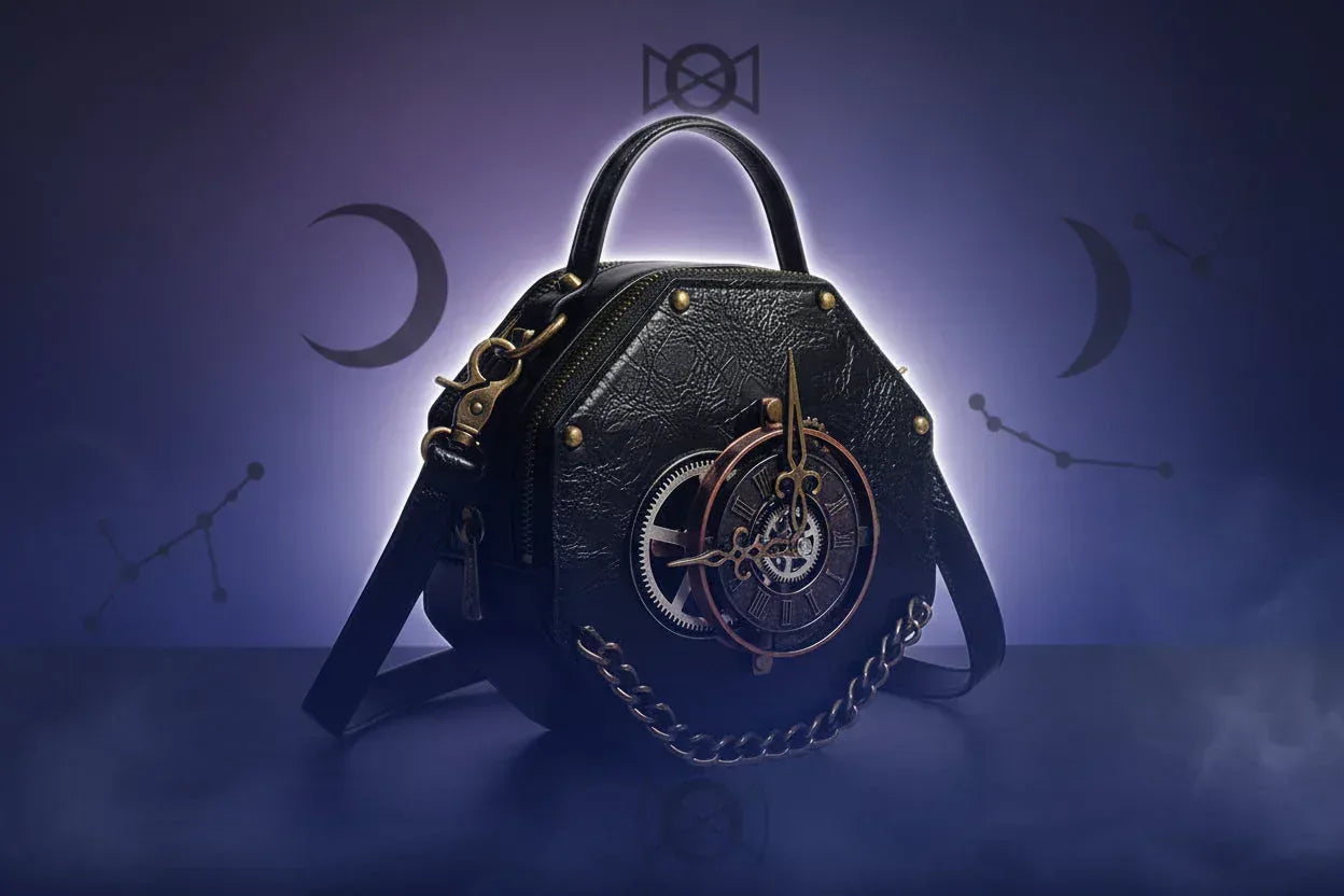 Hexagram Crossbody Bag - Sorceress Sanctuary Black / 18*10*18cm