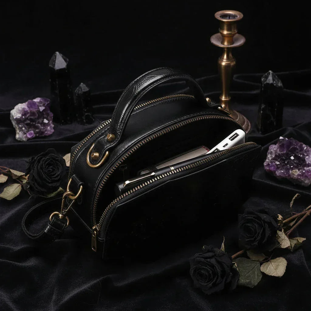 Hexagram Crossbody Bag - Sorceress Sanctuary Black / 18*10*18cm