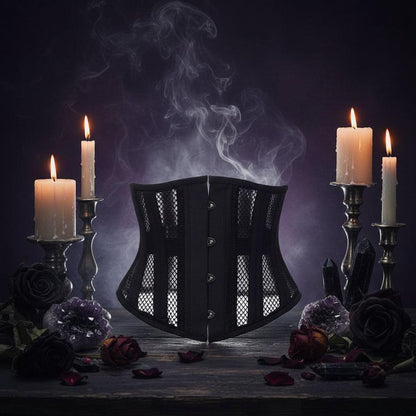 Hollow Hourglass Corset - Sorceress Sanctuary Black / 2XS-Black / XS-Black / S-Black / L-Black / M  