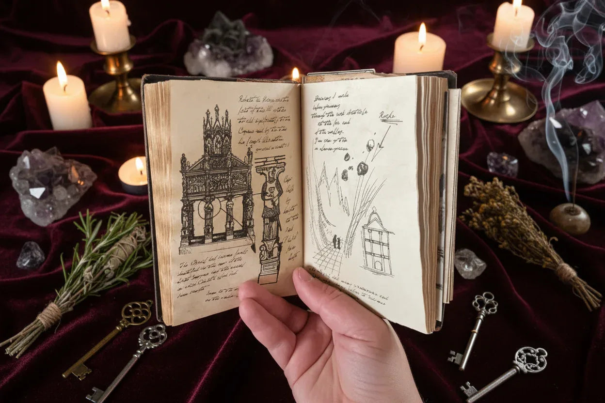 Holy Grail Diary - Sorceress Sanctuary Blank grail diary / 300*200*30(1mm)-Grail diary prop replica / 300*200*30(1mm)