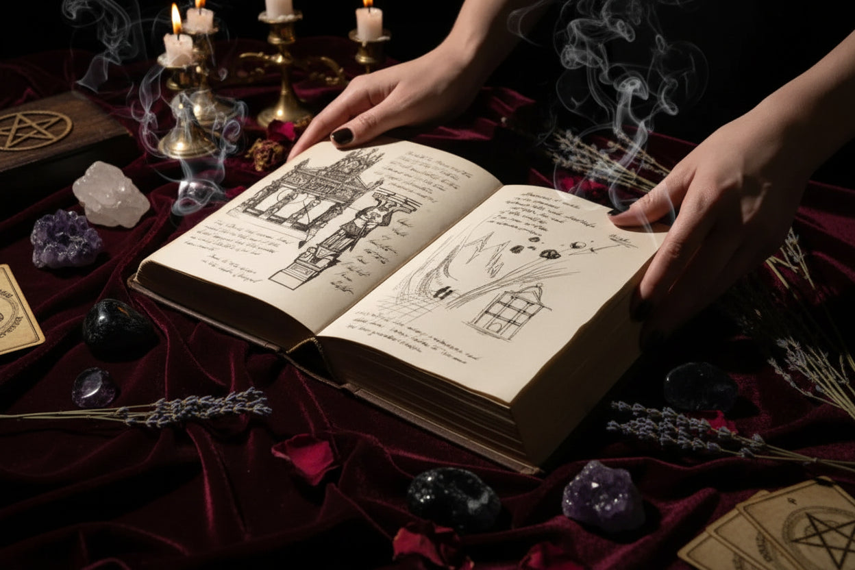 Holy Grail Diary - Sorceress Sanctuary Blank grail diary / 300*200*30(1mm)-Grail diary prop replica / 300*200*30(1mm)