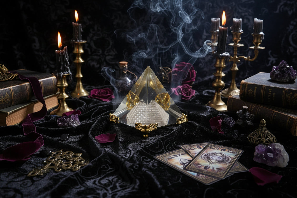Illusion Crystal Pyramid - Sorceress Sanctuary 4cm-5cm-6cm-7cm-8cm