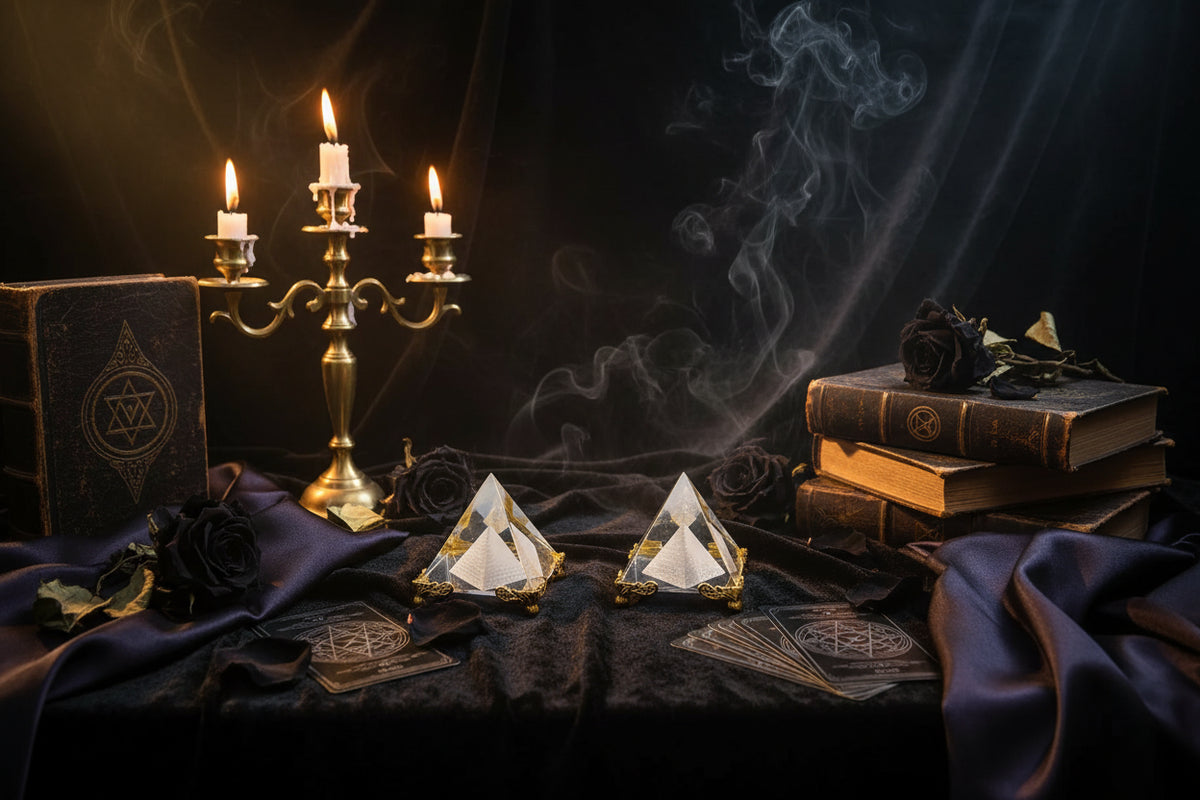 Illusion Crystal Pyramid - Sorceress Sanctuary 4cm-5cm-6cm-7cm-8cm