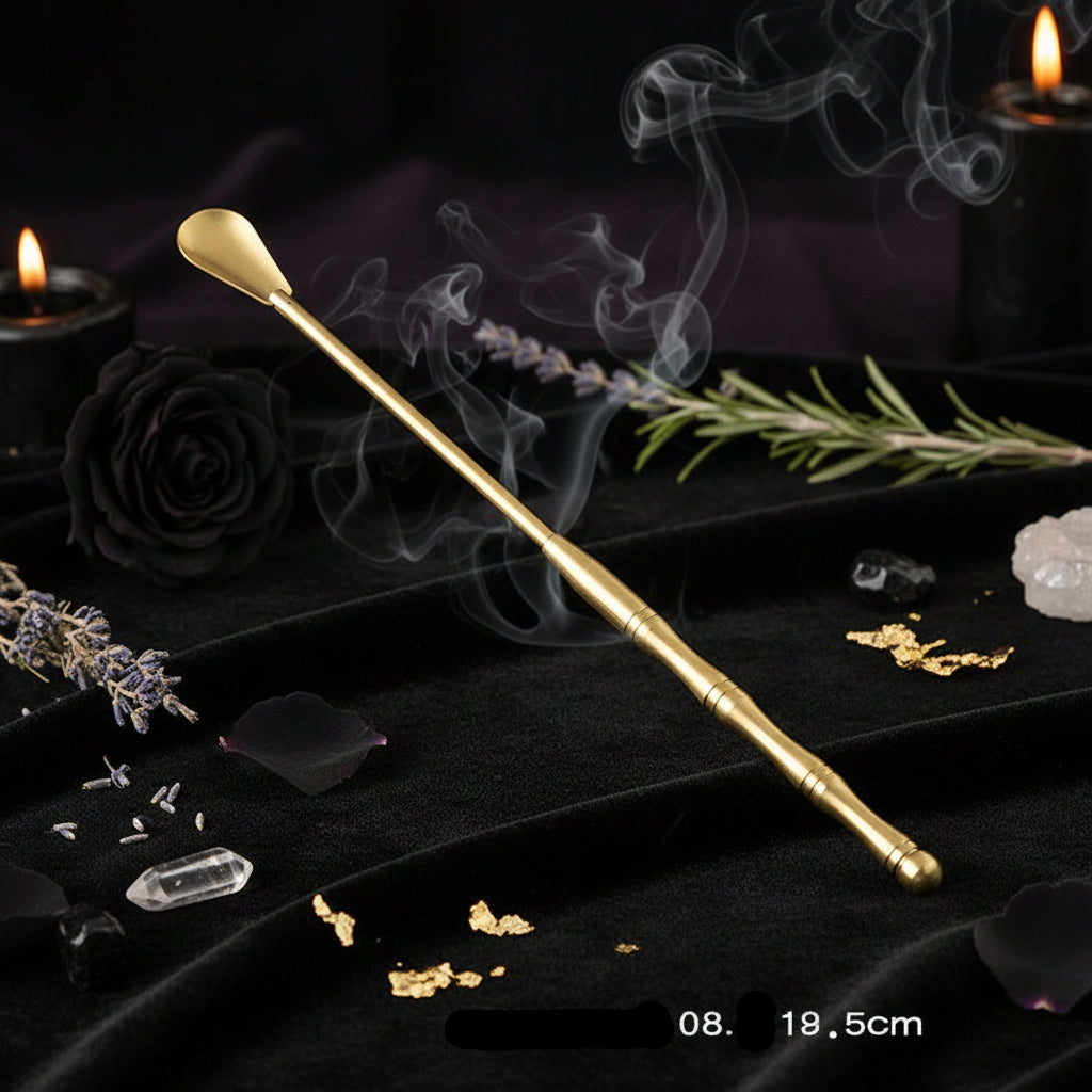 Brass Incense Tool Set for Beginners (5 Pieces) Sorceress Sanctuary