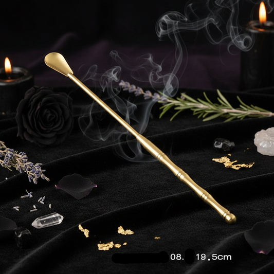 Brass Incense Tool Set for Beginners (5 Pieces) Sorceress Sanctuary