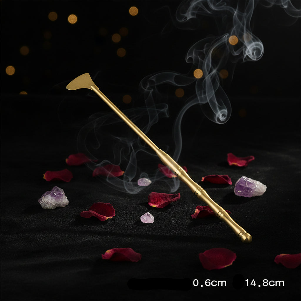 Brass Incense Tool Set for Beginners (5 Pieces) Sorceress Sanctuary