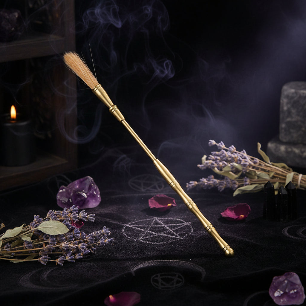 Brass Incense Tool Set for Beginners (5 Pieces) Sorceress Sanctuary