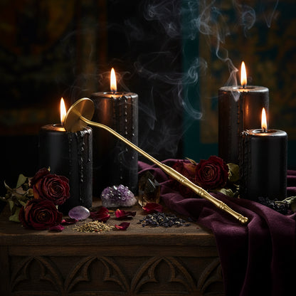 Brass Incense Tool Set for Beginners (5 Pieces) Sorceress Sanctuary