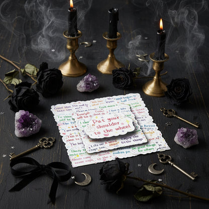 Inspirational Quote Stickers - Sorceress Sanctuary Inspirational English Short Sentences / 50 PCS/Set