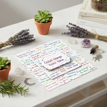 Inspirational Quote Stickers - Sorceress Sanctuary Inspirational English Short Sentences / 50 PCS/Set