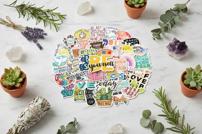 Inspirational Stickers - Sorceress Sanctuary Inspirational text / 50 Sheets/Set