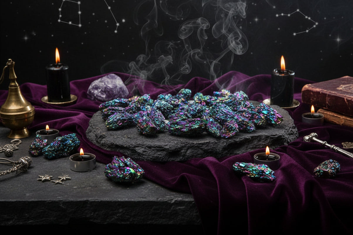 Iridescent Mineral Crystals - Sorceress Sanctuary 2.5to3-3to3.5-3.5to4-4to5-6to8