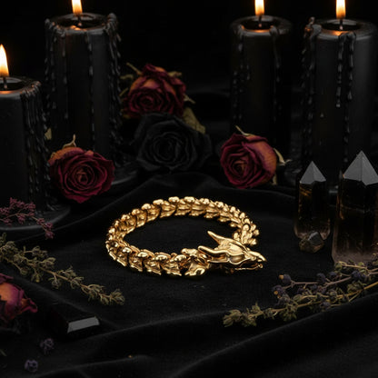 Men's Vintage Stainless Steel Viking Punk Bracelet Sorceress Sanctuary