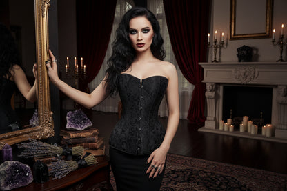 Jacquard Corset - Sorceress Sanctuary Black / XS-Black / S-Black / M-Black / L-Black / XL