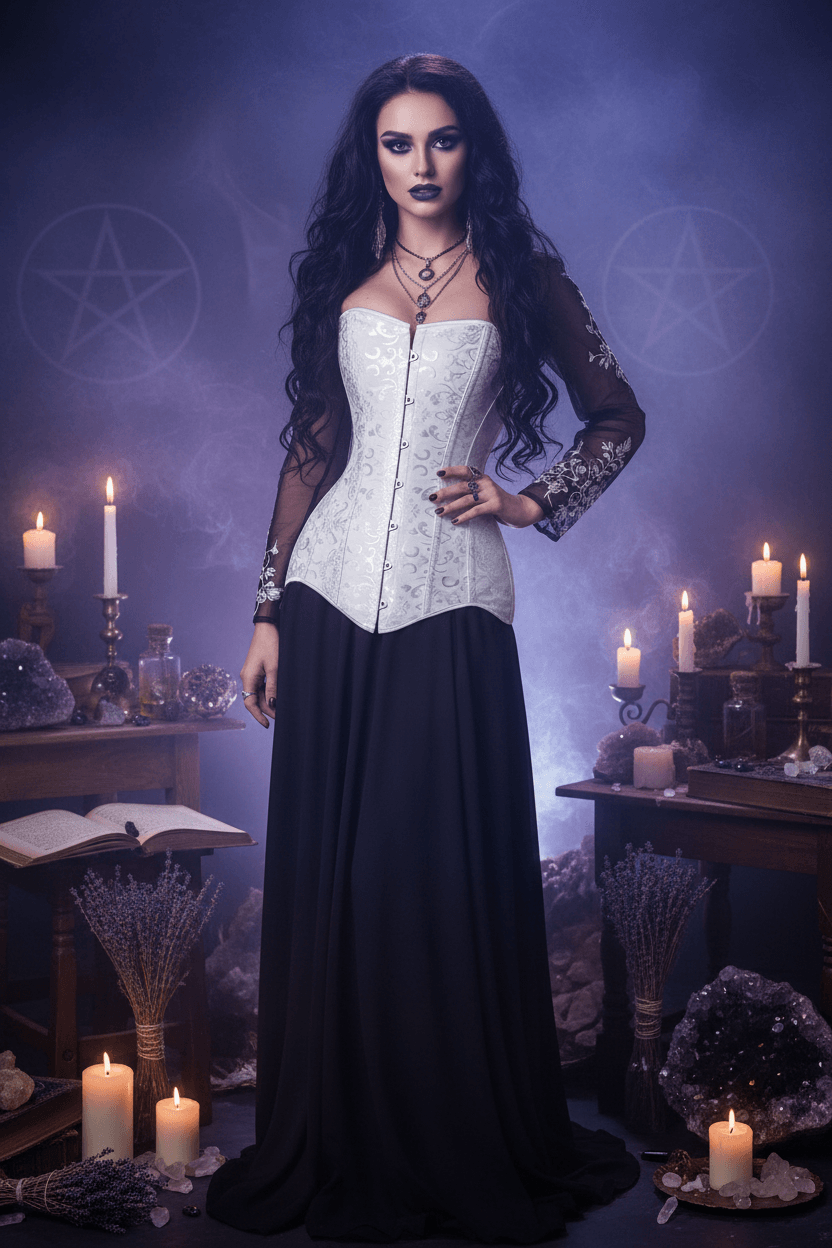 Jacquard Corset Sorceress Sanctuary