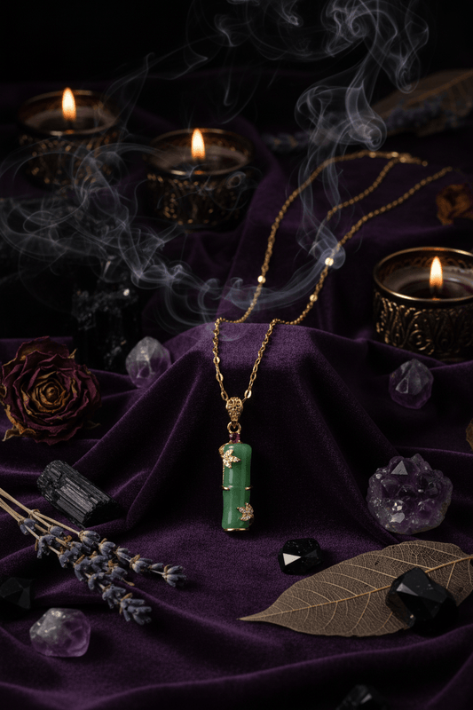 Jade Amulet Necklace Sorceress Sanctuary