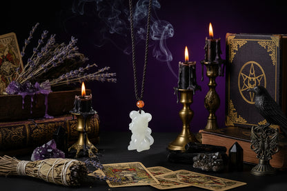 Jade Zodiac Pendant - Sorceress Sanctuary Zodiac Tiger-Zodiac Rat-Zodiac Bull-Zodiac Horse-Zodiac Dragon