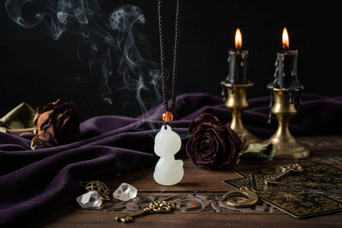 Jade Zodiac Pendant - Sorceress Sanctuary Zodiac Tiger-Zodiac Rat-Zodiac Bull-Zodiac Horse-Zodiac Dragon