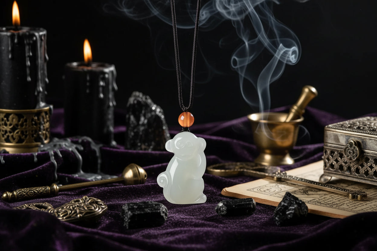 Jade Zodiac Pendant - Sorceress Sanctuary Zodiac Tiger-Zodiac Rat-Zodiac Bull-Zodiac Horse-Zodiac Dragon