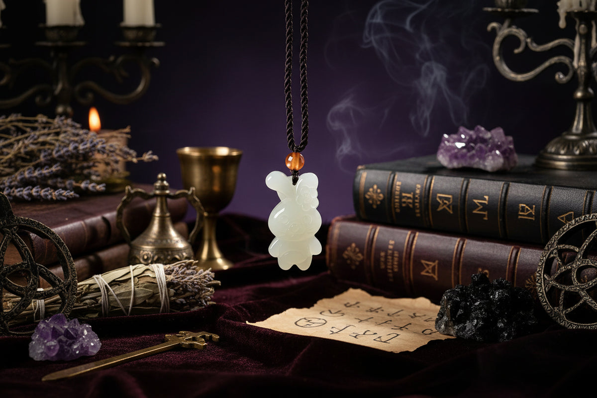 Jade Zodiac Pendant - Sorceress Sanctuary Zodiac Tiger-Zodiac Rat-Zodiac Bull-Zodiac Horse-Zodiac Dragon