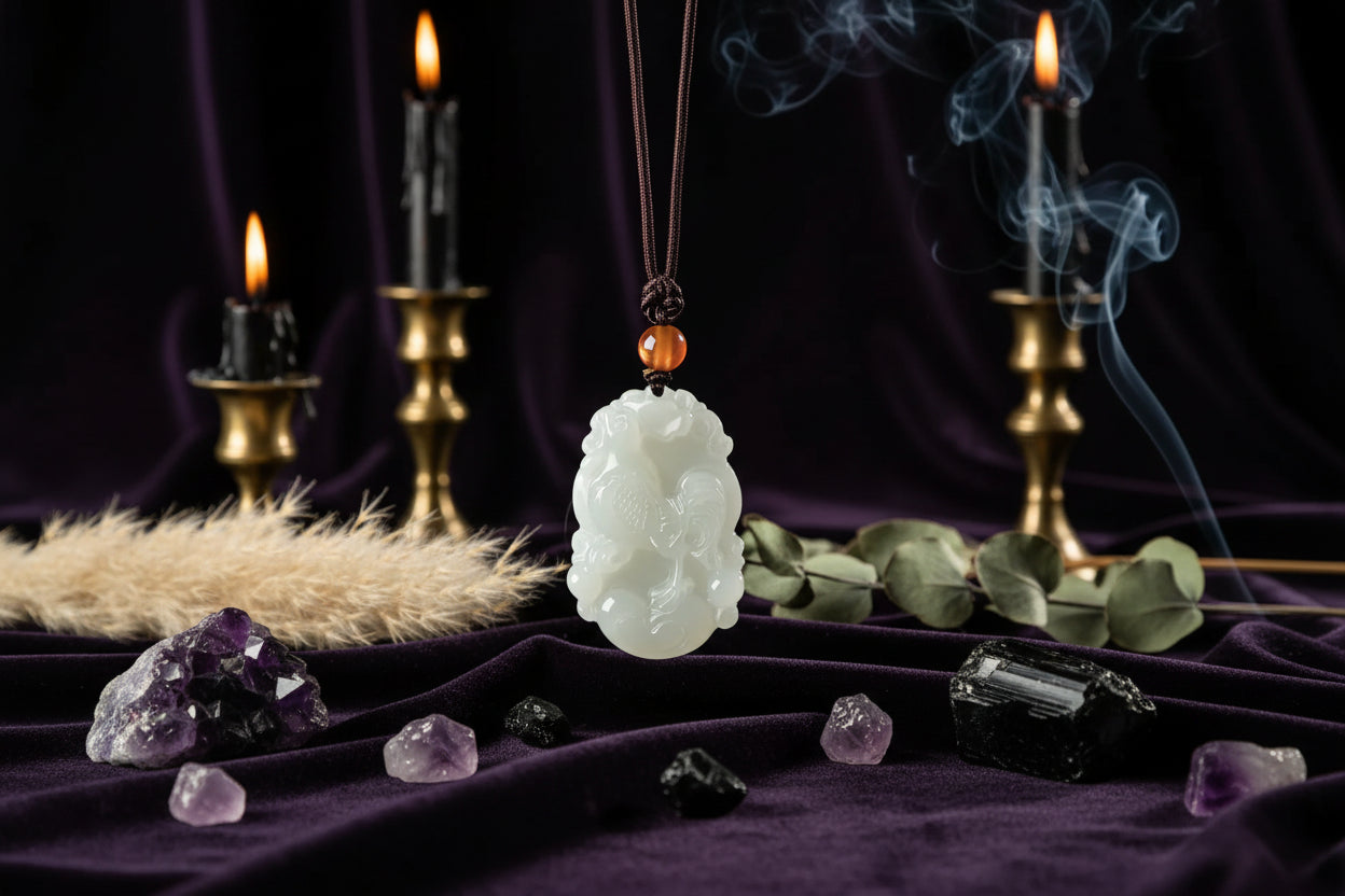 Jade Zodiac Pendant - Sorceress Sanctuary Zodiac Tiger-Zodiac Rat-Zodiac Bull-Zodiac Horse-Zodiac Dragon