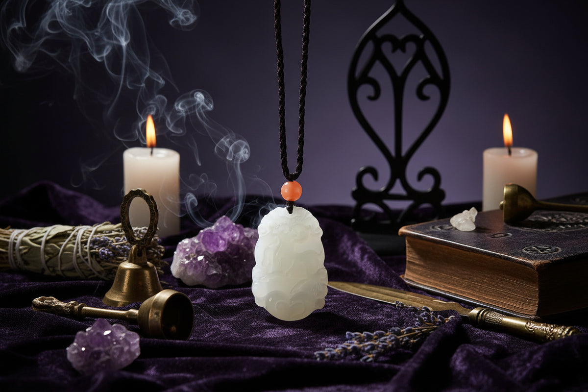 Jade Zodiac Pendant - Sorceress Sanctuary Zodiac Tiger-Zodiac Rat-Zodiac Bull-Zodiac Horse-Zodiac Dragon
