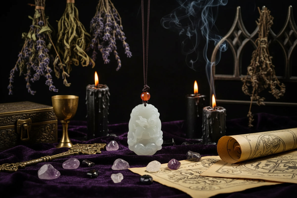 Jade Zodiac Pendant - Sorceress Sanctuary Zodiac Tiger-Zodiac Rat-Zodiac Bull-Zodiac Horse-Zodiac Dragon