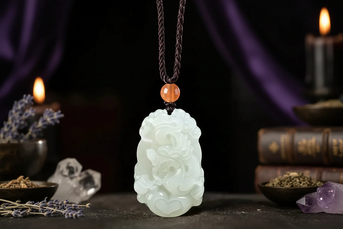 Jade Zodiac Pendant - Sorceress Sanctuary Zodiac Tiger-Zodiac Rat-Zodiac Bull-Zodiac Horse-Zodiac Dragon