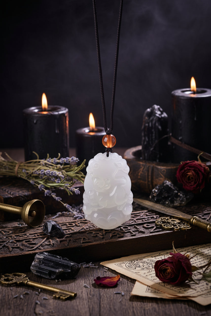 Jade Zodiac Pendant - Sorceress Sanctuary Zodiac Tiger-Zodiac Rat-Zodiac Bull-Zodiac Horse-Zodiac Dragon