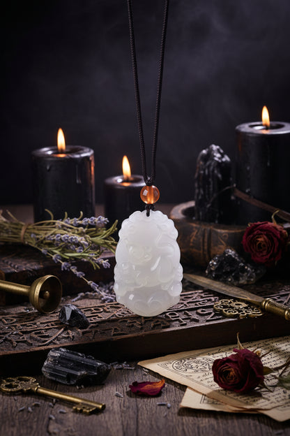 Jade Zodiac Pendant - Sorceress Sanctuary Zodiac Tiger-Zodiac Rat-Zodiac Bull-Zodiac Horse-Zodiac Dragon