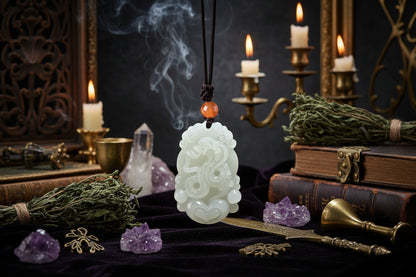 Jade Zodiac Pendant - Sorceress Sanctuary Zodiac Tiger-Zodiac Rat-Zodiac Bull-Zodiac Horse-Zodiac Dragon