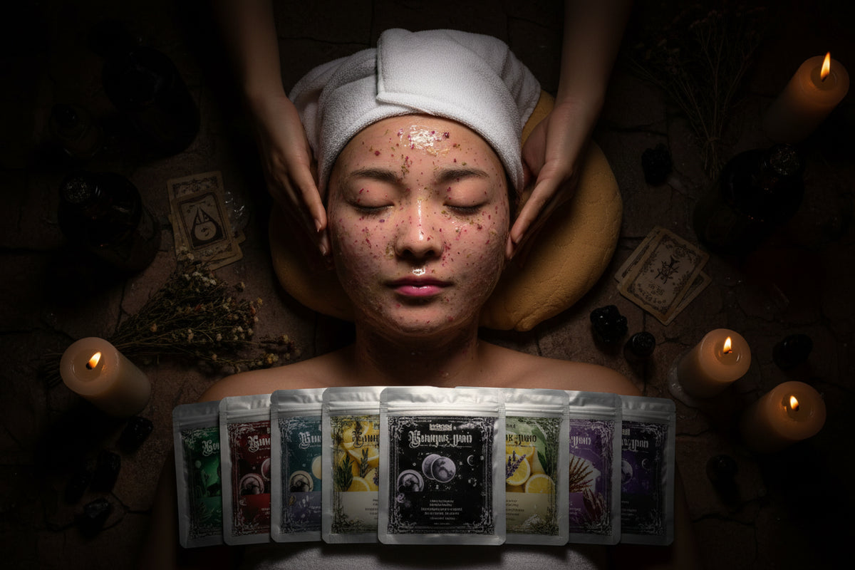 Jelly Crystal Mask - Sorceress Sanctuary Collagen Jelly-Hyaluronic acid-Bamboo Charcoal Jelly-Lemon Jelly-Tea tree jelly