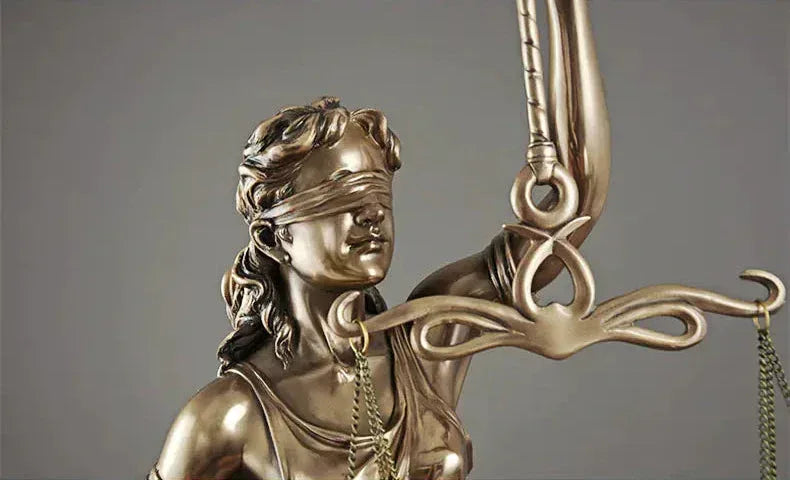 Justice Goddess Sculpture - Sorceress Sanctuary Gold