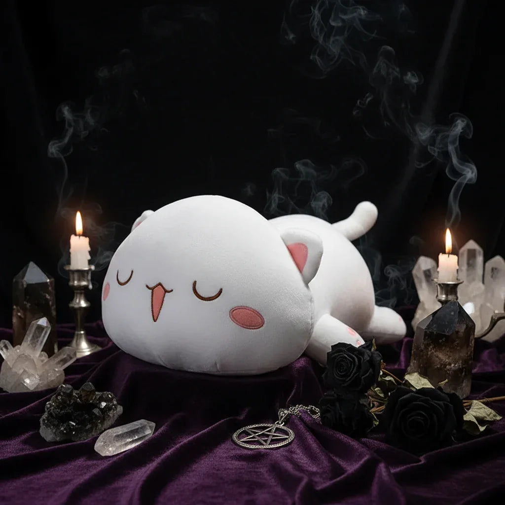Kitty Plushie - Sorceress Sanctuary Gray / 30cm-Gray / 50cm-Gray / 65cm-White / 30cm-White / 50cm