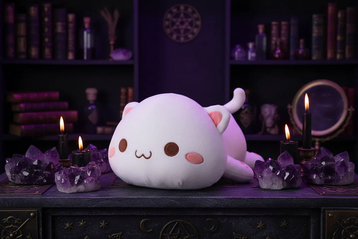 Kitty Plushie - Sorceress Sanctuary Gray / 30cm-Gray / 50cm-Gray / 65cm-White / 30cm-White / 50cm