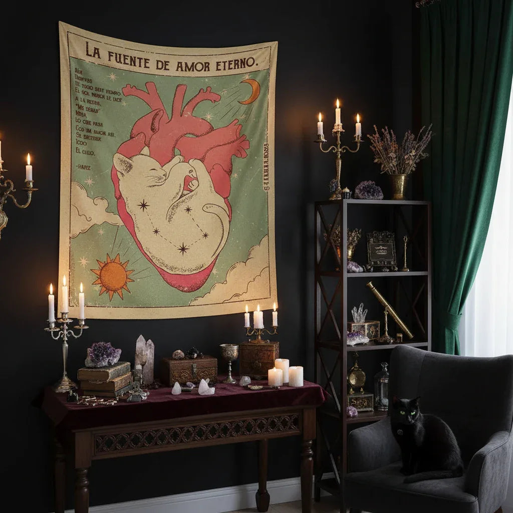 Kitty Tarot Tapestries - Sorceress Sanctuary 1 / 75*95-1 / 100*150-1 / 130*150