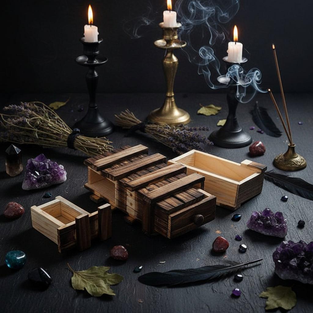 Kongming Puzzle Box - Sorceress Sanctuary Brown  