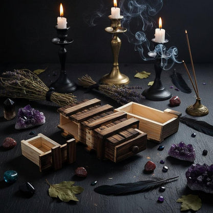 Kongming Puzzle Box - Sorceress Sanctuary Brown  