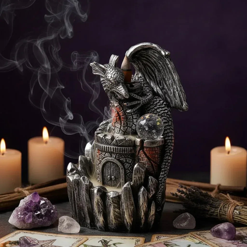 LED Dragon Incense Burner - Sorceress Sanctuary Pterosaur