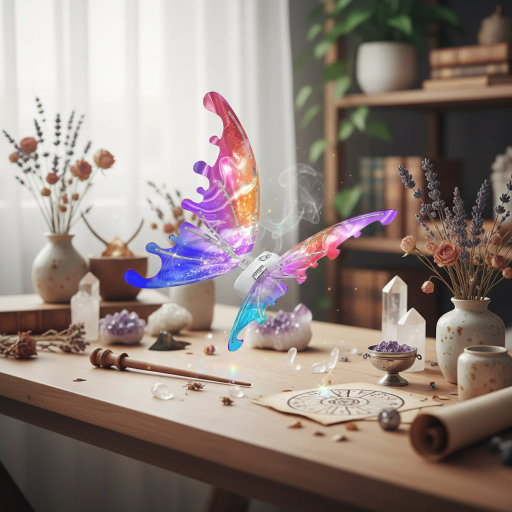 LED Elf Wings - Sorceress Sanctuary with light-without light