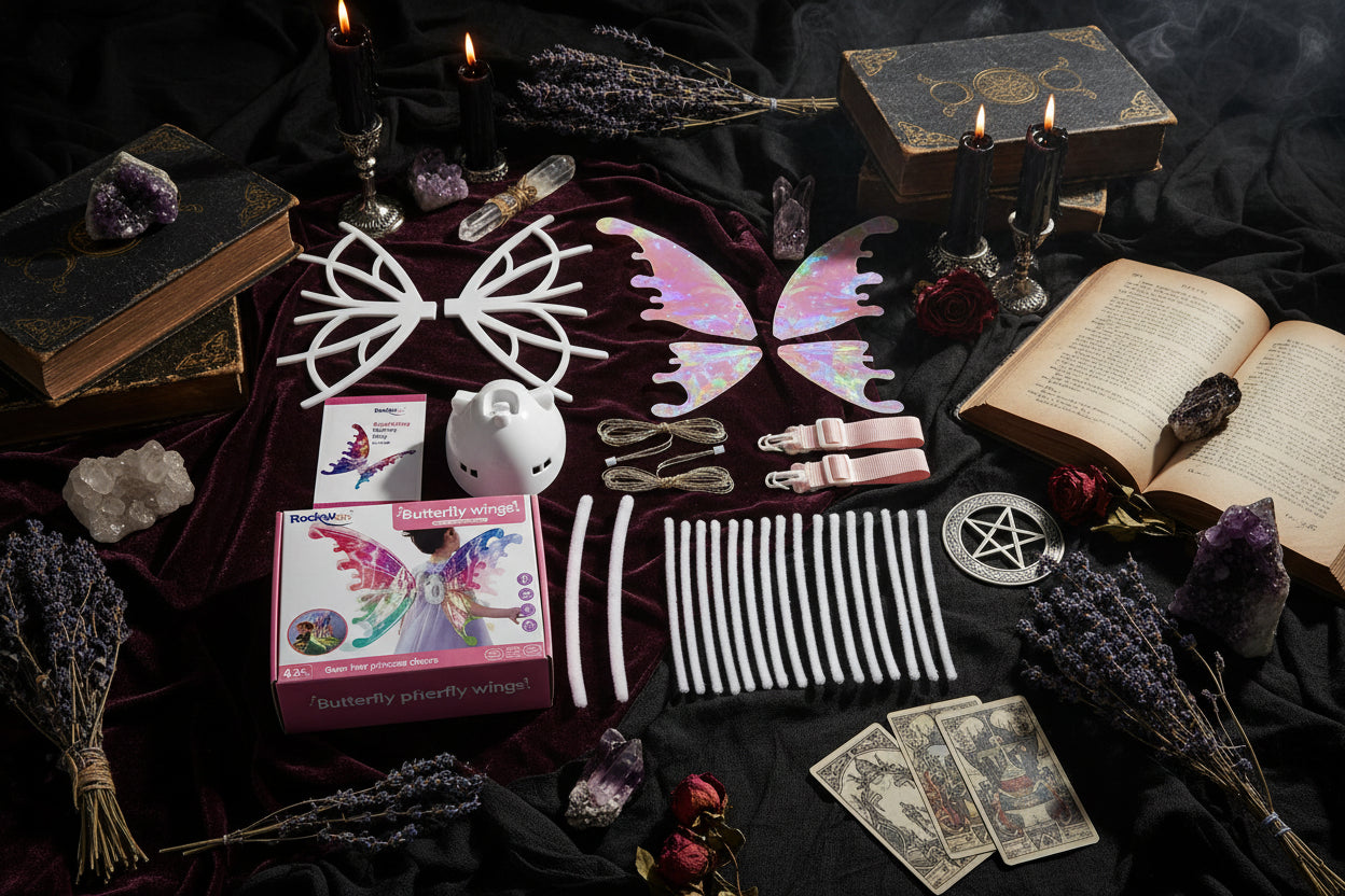 LED Elf Wings - Sorceress Sanctuary with light-without light