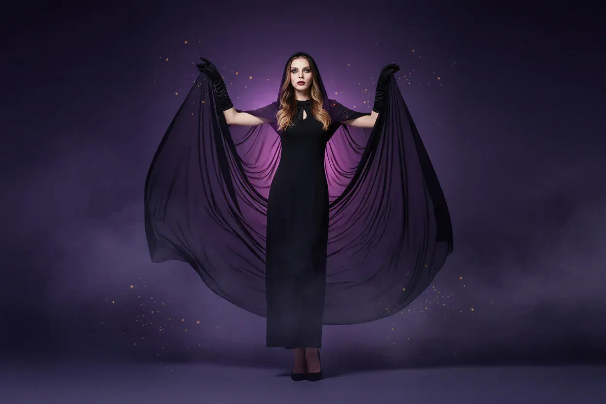 Lace Cloak - Sorceress Sanctuary Black / S-Black / M-Black / L-Black / XL-Black / XXL