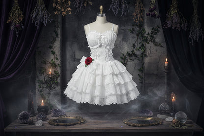 Lace Fairy Dress - Sorceress Sanctuary White / S-White / M-White / L-White / XL