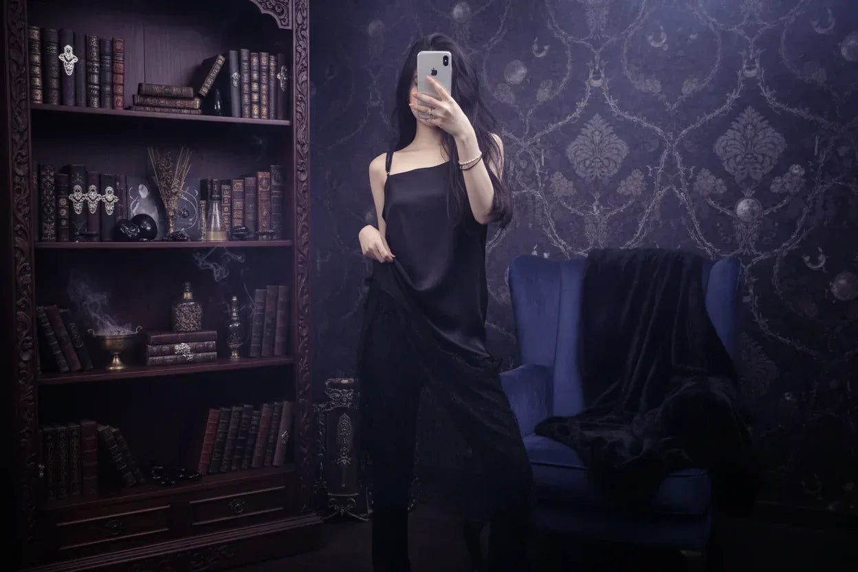 Lace Mermaid Dress - Sorceress Sanctuary Black / One size