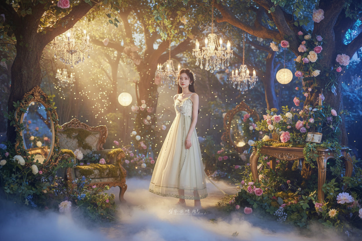 Lace Patchwork Dress - Sorceress Sanctuary Main image color / S-Main image color / M-Main image color / L-Main image color / XL