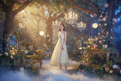 Lace Patchwork Dress - Sorceress Sanctuary Main image color / S-Main image color / M-Main image color / L-Main image color / XL