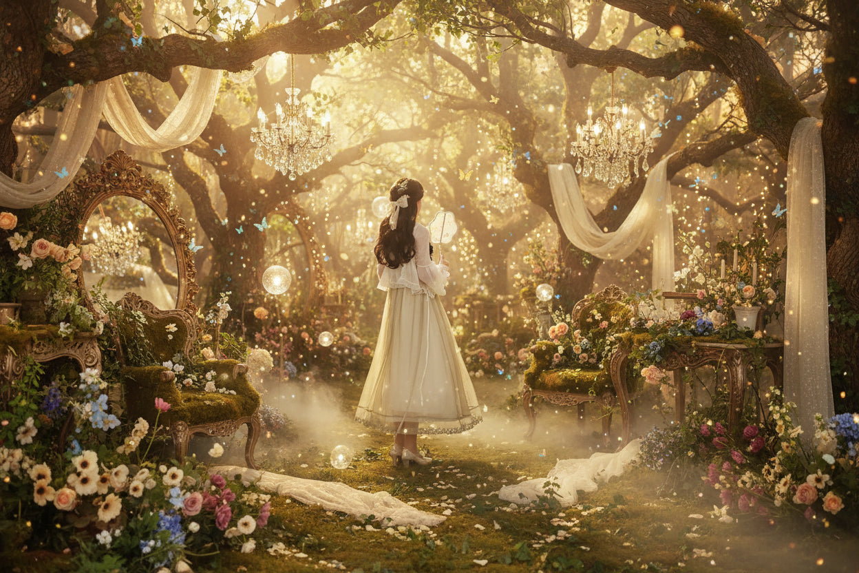 Lace Patchwork Dress - Sorceress Sanctuary Main image color / S-Main image color / M-Main image color / L-Main image color / XL