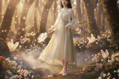 Lace Patchwork Dress - Sorceress Sanctuary Main image color / S-Main image color / M-Main image color / L-Main image color / XL