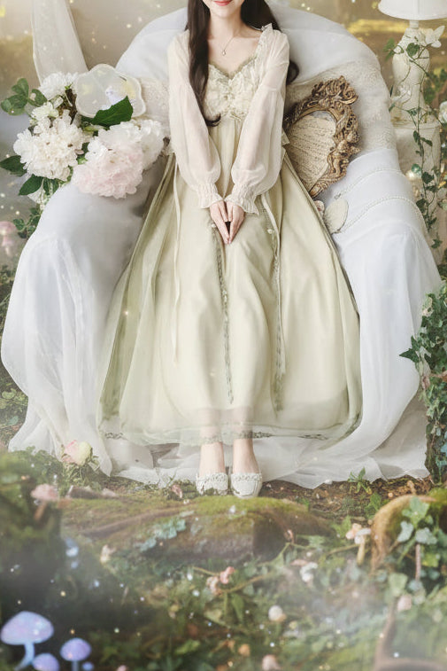 Lace Patchwork Dress - Sorceress Sanctuary Main image color / S-Main image color / M-Main image color / L-Main image color / XL
